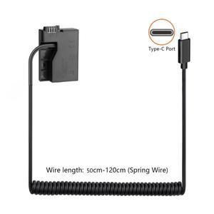 USB-C DR-E8 LP-E8 더미 배터리, 어댑터 케이블 포함, 캐논 EOS 550D 600D 650D 700D DSLR 카메라용 교체