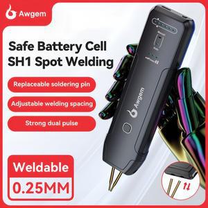 Awgem 휴대용 스폿 용접기 DIY 핸드 헬드 11 기어 18650 리튬 배터리 용 조정 가능한