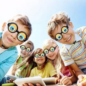 쇼및 파티용 윙크 안경 수동 깜빡임 기능이 있는 크레이지 아이즈 공연용 깜빡이는