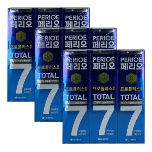 페리오 토탈7 오리지널어드밴스 치약 140g 3입 3개