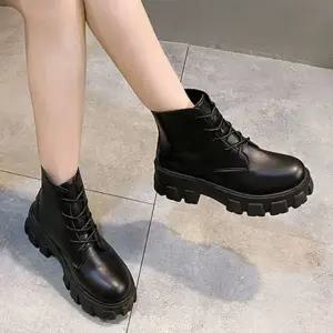 키높이 래이스업 여성 데일리 트랙솔 워커 (WFKJSZZ)