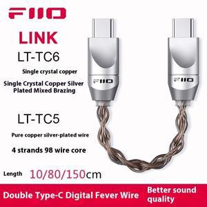 Fiio Link Lt Tc6s 디지털 오디오 케이블 USB Type-C 앰프 악세사리 휴대폰 디코딩 헤드폰 맞춤 데이터 라