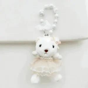 키링 곰인형 미니 스트랩 고리 가방 백 꾸미기 귀여운 (WFKKAAQ)