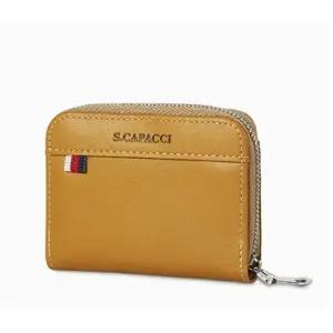 지퍼 미니 카드지갑 명함 선물용 지갑 옐로우 (WFKJZUU)