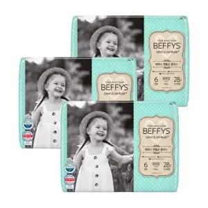 베피스 팬츠 젠틀온 플러스 점보 28p x 3팩 남녀공용 기저귀 6단계 흡수력 좋은 밤기저귀