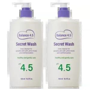 여성청결제 대용량 질세정제 500ml 2개 약산성 pH4.5