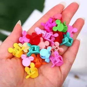 [오너클랜]WL 믹키 블루밍 헤어집게핀 10개입