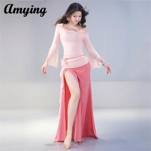 댄스복 밸리 드레스 연습 상의 벨리 오리엔탈 무대 공연복 스커트 의상 연습용 단체 치마 댄스