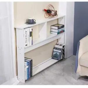 좁은 책장 슬림 공간 수납함 폭좁은 오픈형 틈새장 거실 서재