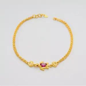 [베티블루] 995 999 24K 순금 루비 거북이 여성 여자 3.75g 금 팔찌