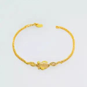 [베티블루] 995 999 24K 순금 측면 나비 여성 여자 11.25g 금 팔찌