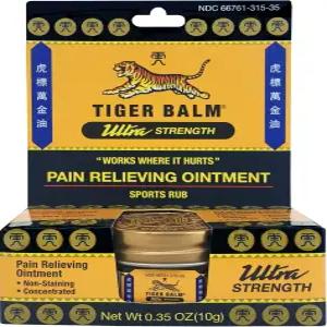 타이거 밤 초강력 10g u2013 진정 및 근육 문지르기 연고 비염색 스포츠