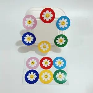 꽃 스마일 스티커 추천템 인기 플라워 선물포장 답례품 구디백