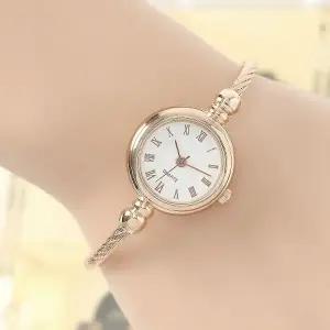 여성 로마 숫자 시계 손목시계 뱅글 시크