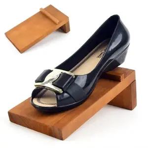 신발 원목 경사형 보관대 구두 정리대 진열장