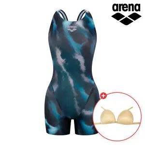 [아웃도어스/아레나]아레나 여성 잉카 3부 선수 반신 레이서크로스백 반전신 수영복 A6SL1CE01 고리브라