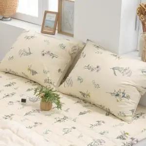 리빙홈 자연에 내추럴 40수 광목 베개커버 50x70