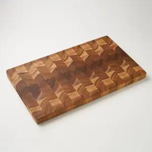 엔드그레인 나무 도마 티크