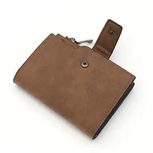 벨니아 반지갑 브라운 컬러 동전 수납 카드 지갑 반지갑 동전지갑 브라운지갑 미니지갑