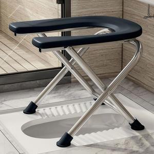 변기 좌욕의자 구멍뚫린 두꺼운 쿠션 훈증기 아연도금 그레이 1개 꽃무늬 26cm