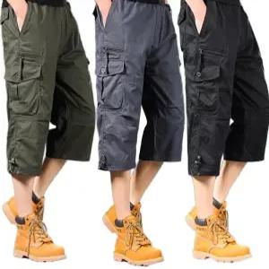 남성 8부 반바지 7부 팔부 빅사이즈 린넨 밴딩팬츠