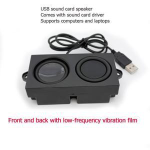 사운드 카드 드라이버가 포함된 노트북용 4옴 5W USB 스피커 산업용 PC용 플러그 앤 플레이 우퍼