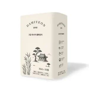 담이연 먼지없는 친환경 대나무 화장지, 천연펄프 무형광 휴지 3
