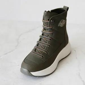 [롯데백화점]원더슈즈 데칼렛 컴포트 쿠션 미끄럼방지 발편한 하이탑 스니커즈 4CM P-S940