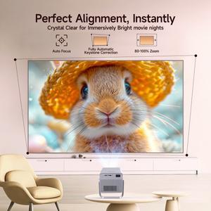 Magcubic 8K 지원 안드로이드 14 WiFi6 BT5.4 올위너 H726 프로젝터 1080P 네이티브 자동 초점 1000ANSI X7