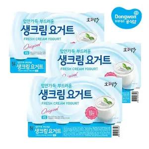 [동원에프앤비][동원] 소와나무 생크림 요거트 85g x 24개