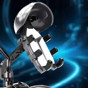 배달 오토바이 핸들바 폰 거치대 라이딩 핸드폰 받침대