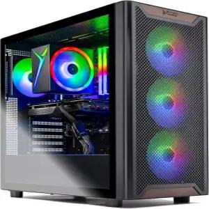 스카이테크 게이밍 크로노스 3 데스크톱 PC 라이젠 5 9600X 3.9GHz(5.4GHz) AMD RX 9070 16GB 1TB 4세대