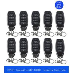 43Hz 1 2 3 4 CH 버튼 EV1527 리모컨 스위치 RF 송신기 무선 컨트롤러 스마트 홈 차고 개폐기용