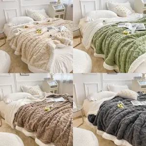 겨울 차렵이불 SS 침구 요 두꺼운 겨울 벨벳 꿀잠 두툼 애착 캠핑 차박이불 NBB-010