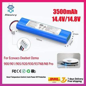 Ecovacs 용 6500mAh 교체 배터리 Deebot Ozmo 900 901 905 920 930 937 N8 Pro 14.4V 리튬 이온 로봇 진공