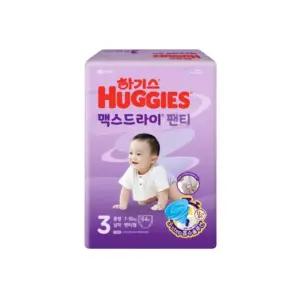 하기스 맥스드라이 팬티 남아용 7kg 10kg 3단계 중형 64매 1팩