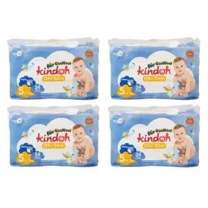 킨도 오슬림 에어쿨쿨 기저귀 팬티 5단계 9kg 14kg 34매 4팩 136매