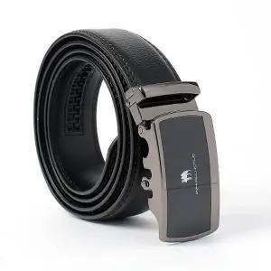 남자 자동버클 벨트 소가죽 캐주얼밴트