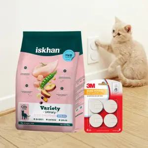 [SET] 이즈칸 캣 버라이어티 유리너리 5kg +전기안전 소켓 (고양이 안전 세트)