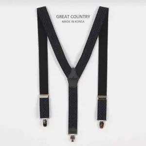 서스펜더 여자멜빵 여자서스펜더 체크 블랙 멜빵