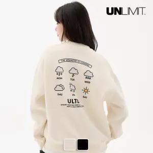 [택가 69,000원] 언리미트 Forecast Crewneck (U25DTTS109) 남녀공용