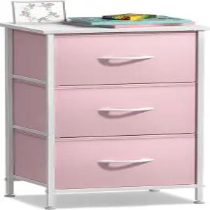 3개의 서랍이 있는 소버스 나이트스탠드 - 가정용 침대 옆 가구 및 액센트 엔드 테이블 상자 침실 액세서리