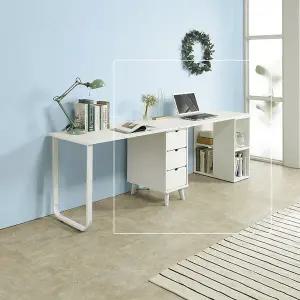 책상과 수납을 한번에 해결 1200 책상+서랍+수납세트 BJ5269R (착불)