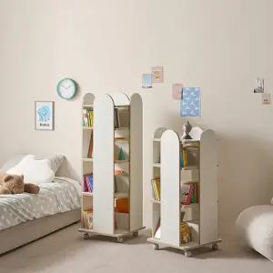 구르미 유아동 4단 이동식 회전책장 BJ5704R (착불)