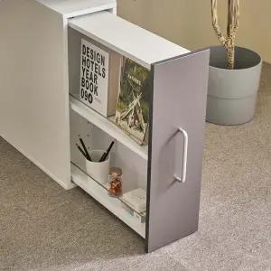 (수도권무료) 엘리사B 틈새 슬림200낮은 슬라이딩 수납장 BJM247