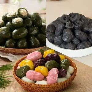 (B) [아리울떡공방] 굳지않는 송편 3종 (깨송편 + 흑임자송편 + 쑥송편)