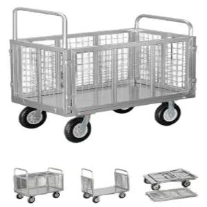 접이식 카트 손수레 바스켓 롤테이너 망대차 폴딩