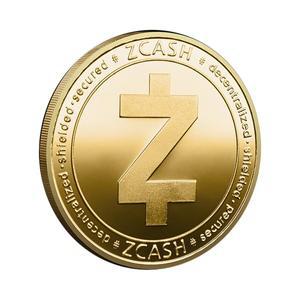 Bitcoin 기념품 선물 아트 컬렉션 동전 물리적 ZCASH 금도금 수집용
