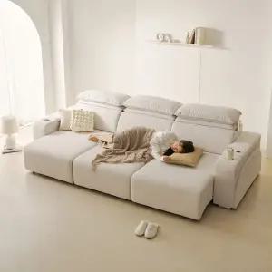 제이픽스 테티스 이지클린 패브릭 무빙 2세대 슬라이딩 리클라이너 4인 슬라이드 모션 소파