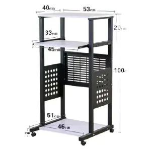 빔이동식받침대 이동식 브라켓 카트 트레이 빔받침대 높이조절 다이 프로젝터 선반 미니빔